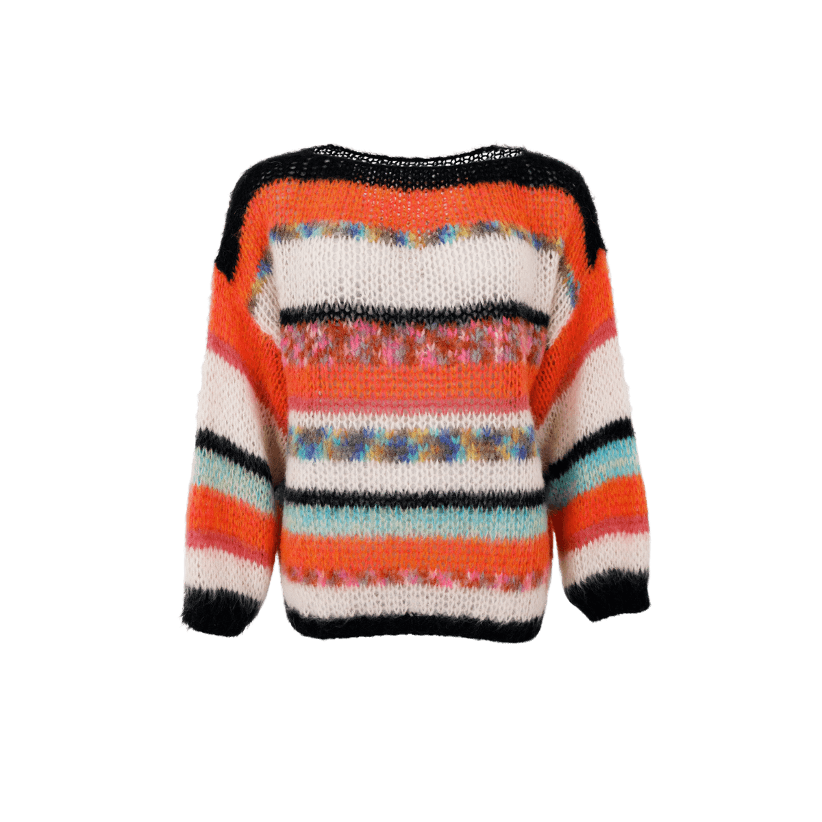 ADRIA Strikket Genser Orange Mix
