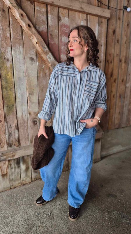 MOWITA Barrel Jeans Light Blue